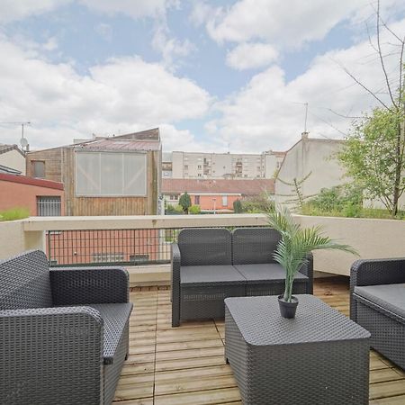 Complete 1Br With Balcony Only 5 Min. On Foot To Metro By Doorman Apartman Saint-Ouen  Kültér fotó