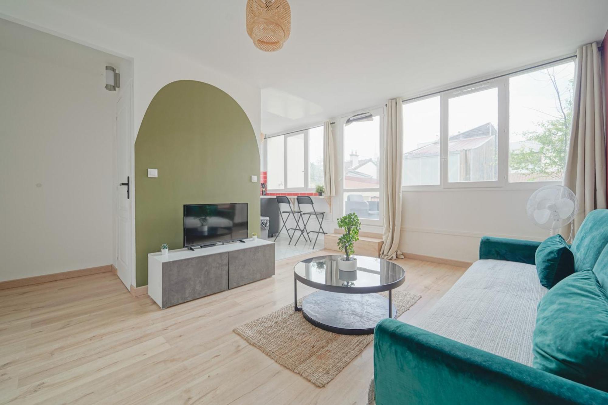 Complete 1Br With Balcony Only 5 Min. On Foot To Metro By Doorman Apartman Saint-Ouen  Kültér fotó